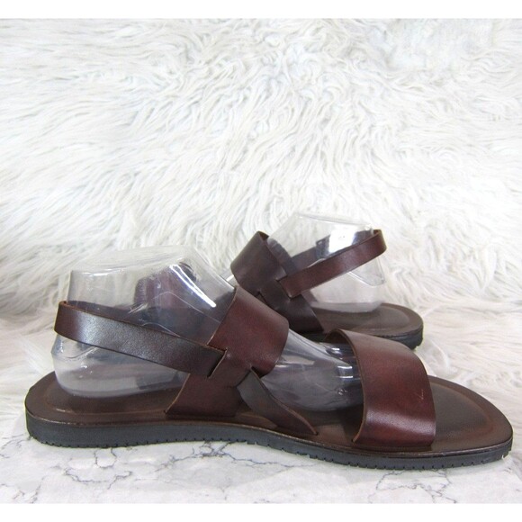 Mercanti Fiorentini Double Strap Leather Sandals Men\'s Size 11 M Brown Italy main image 5